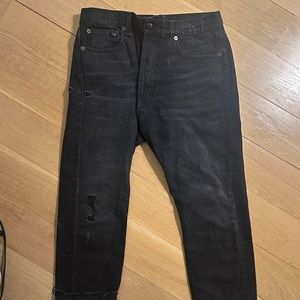 R13 Crossover grey jeans